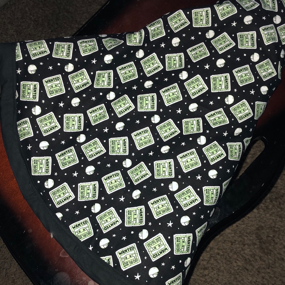 NWT Baby Yoda 44inch circular Tummy Time Blanket Fleece and 100% Cotton & Funko